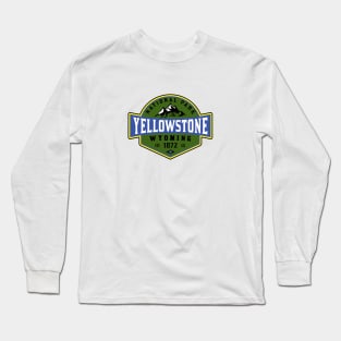 Yellowstone National Park Wyoming Camping Hiking Climbing Long Sleeve T-Shirt